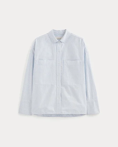 Image | The Boxy Oxford | White / Blue