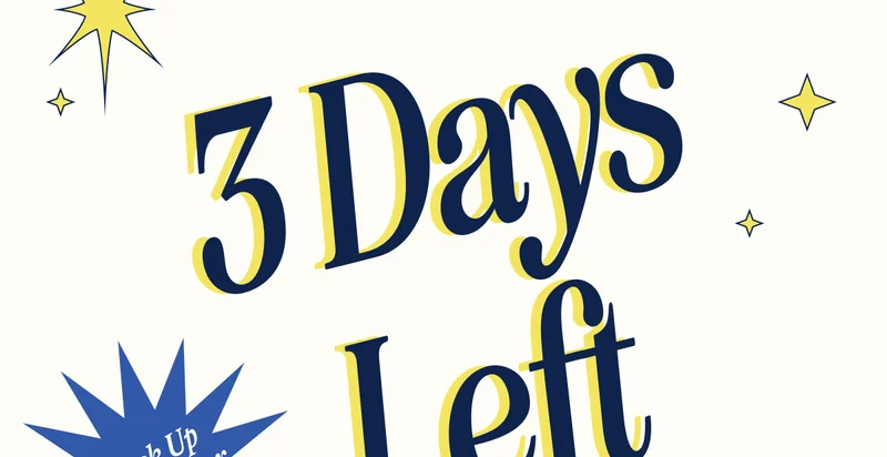 3 Days Left. Stock Up on Summer!