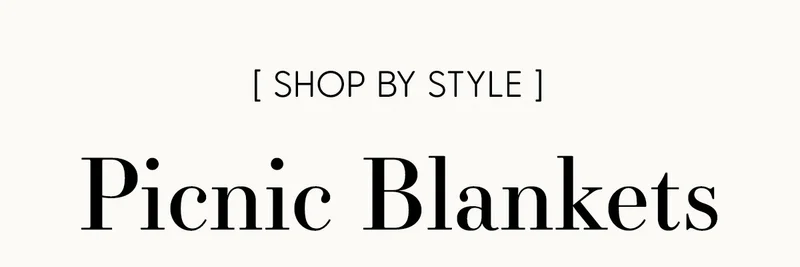 Shop by Style: Picnic Blankets