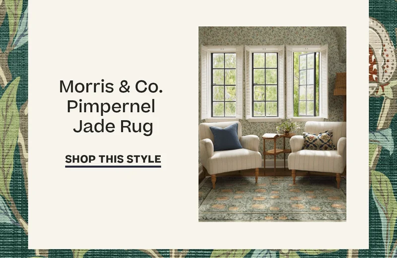 Morris Co Pimpernel Jade Rug