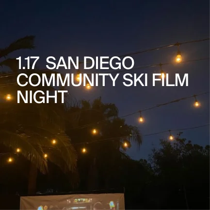 1.17 San Diego Community Ski Film Night