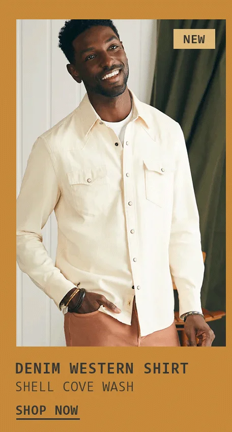 Denim Western Shirt - Shell Cove Wash