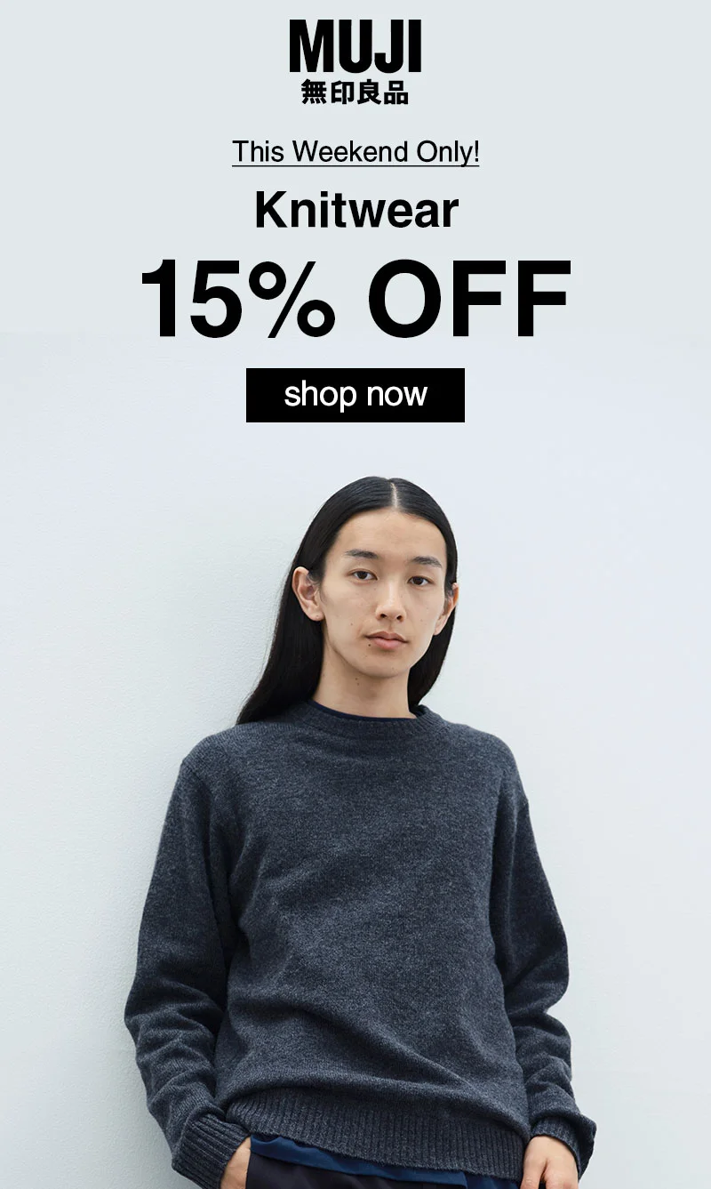 Shop 15% Off Knitwear!