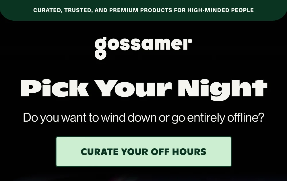 CURATE YOUR OFF HOURS