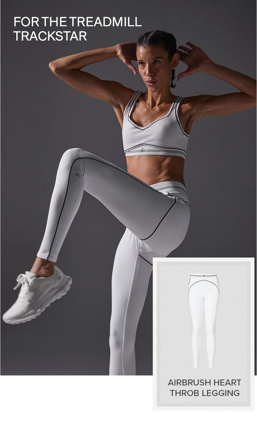 FOR THE TREADMILL TRACKSTAR - AIRBRUSH HEART THROB LEGGING