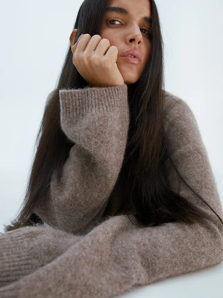 Alpaca Blend Jumper Brown
