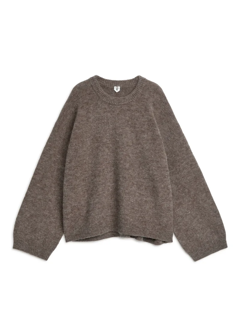 Alpaca Blend Jumper Mole Melange