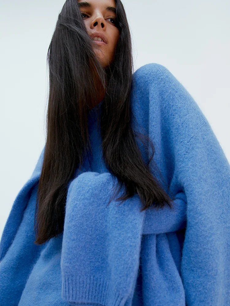 Alpaca Blend Jumper Blue