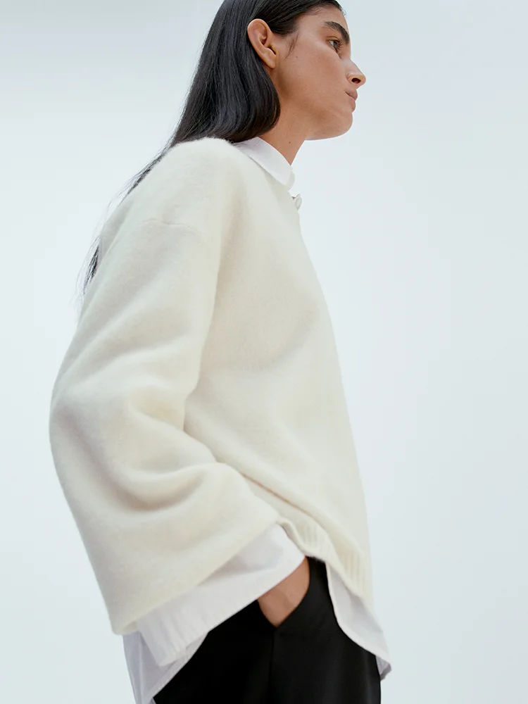 Alpaca Blend Jumper White