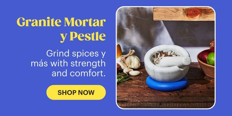 Granite Mortar y Pestle Grind spices y más with strength and comfort.SHOP NOW