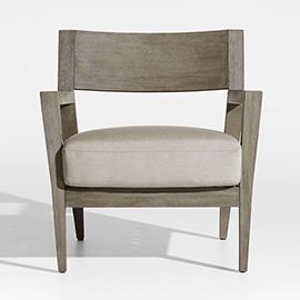 Andorra Wood Outdoor Lounge Chair