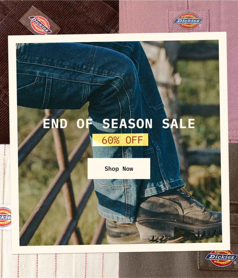 END OF SEASON SALE. 60% OFF. SHOP NOW.