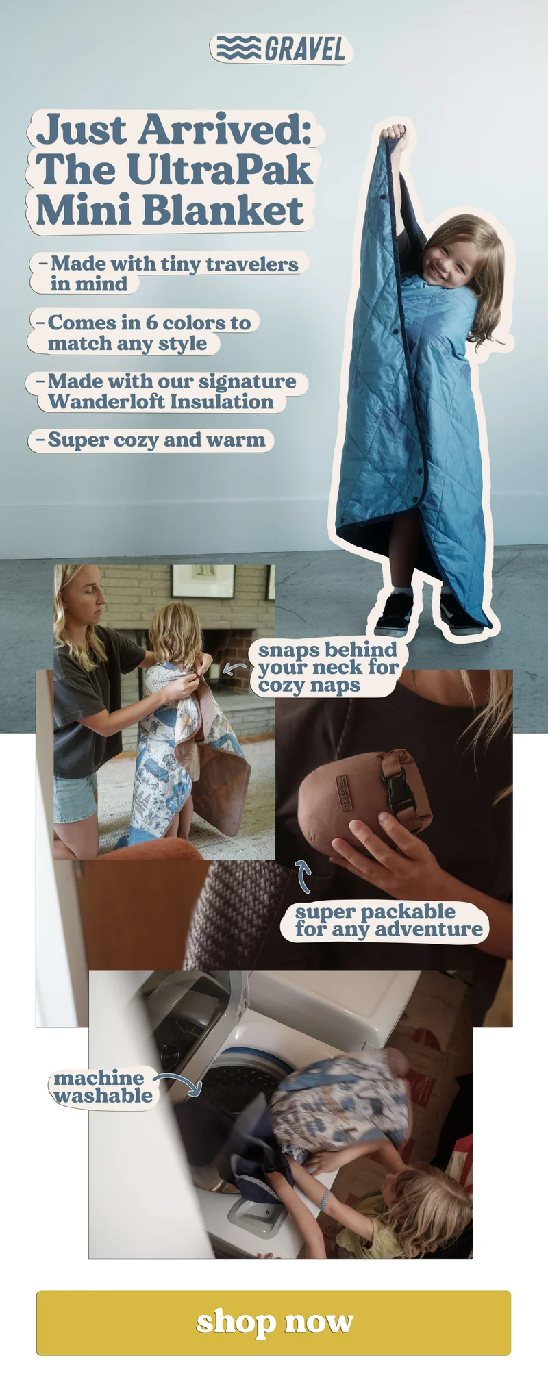 just arrived: the ultrapak mini blanket