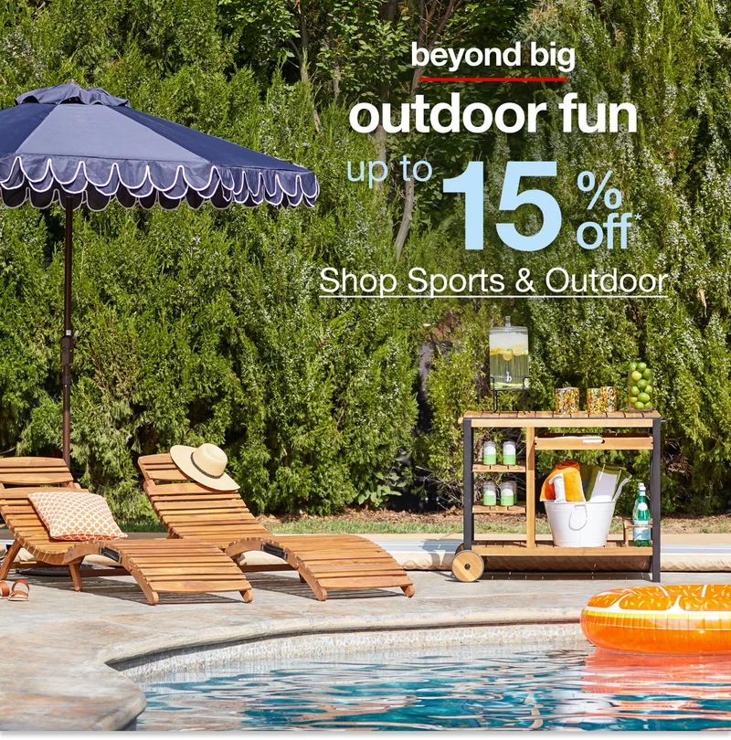 Sports & Outdoors - Up to 15% off