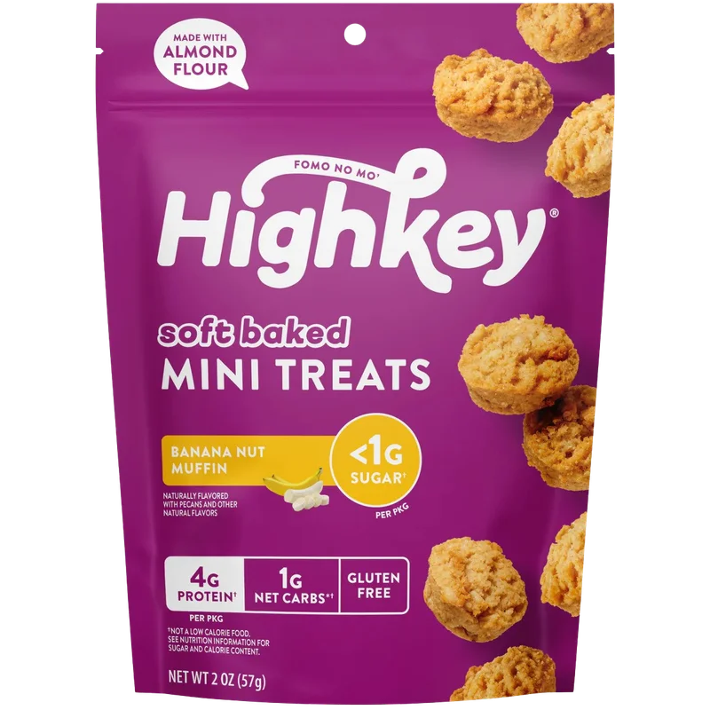 Image of High Key Snacks Banana Nut Muffin Soft Baked Mini Treats