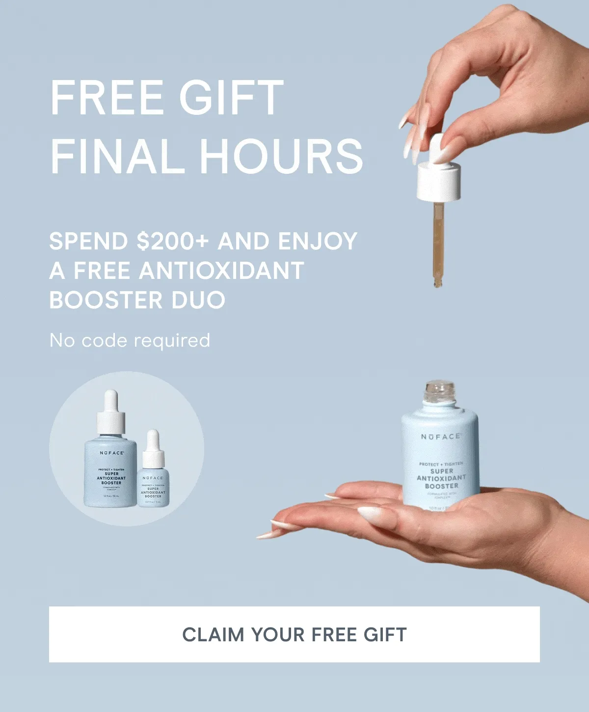 Free Gift Final Hours: Spend $200+ and enjoy a FREE Antioxidant Booster Duo! *No code needed. [Click here to CLAIM YOUR FREE GIFT]