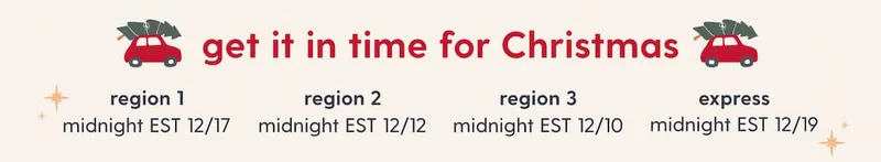get it in time for Christmas