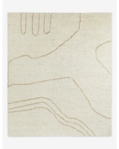 Currents Hand-Knotted Wool Rug by Élan Byrd-6' x 9'