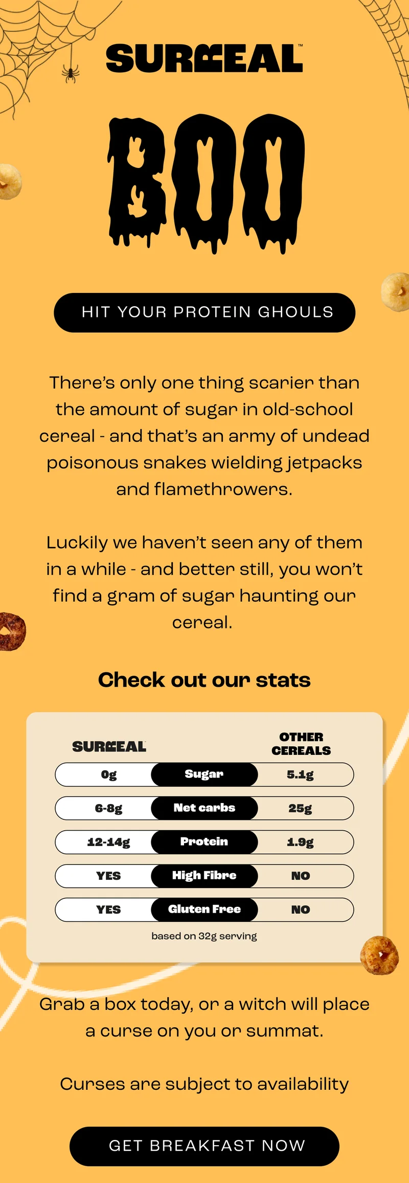 BOO! Hit your protein Ghouls