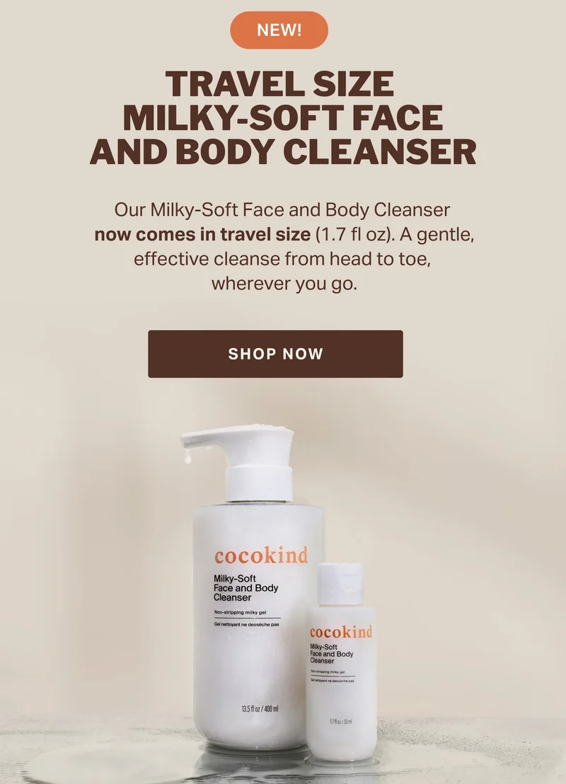 TRAVEL SIZE MILKY-SOFT FACE AND BODY CLEANSER