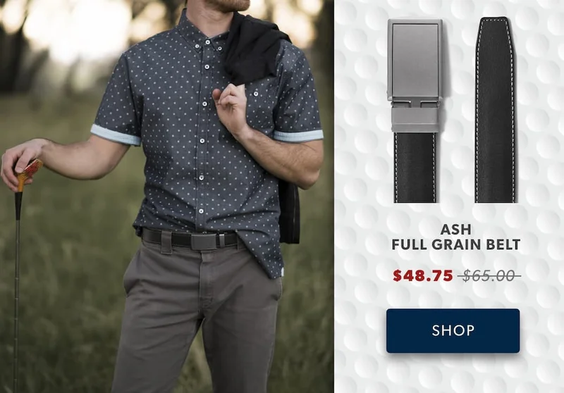 Shop Ash Full Grain Belt