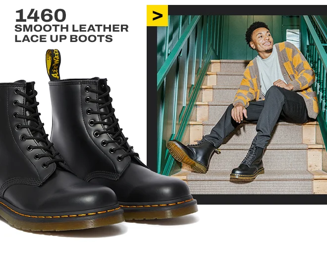 1460 Smooth Leather Lace Up boots
