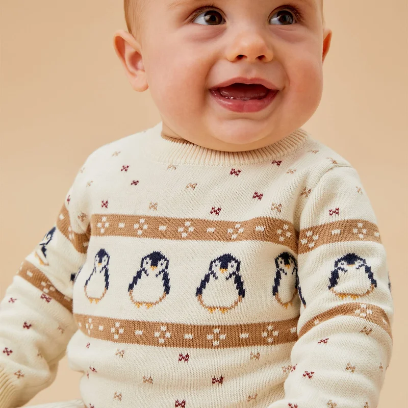 Image of Penguin Fair Isle Knitted Sweater
