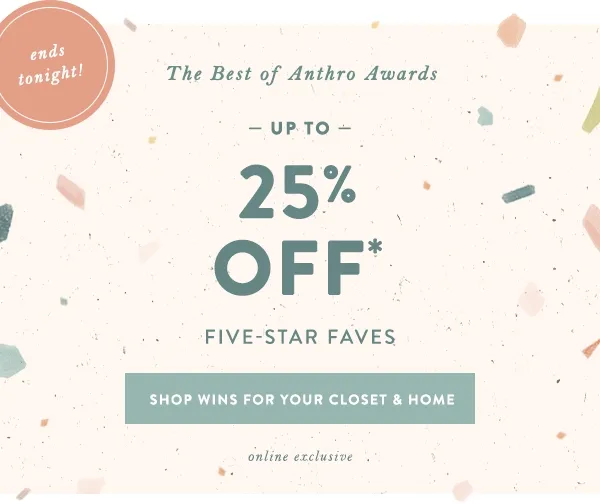 Up To 25% OFF Five Star Faves Shop Wins For Your Closet & Home