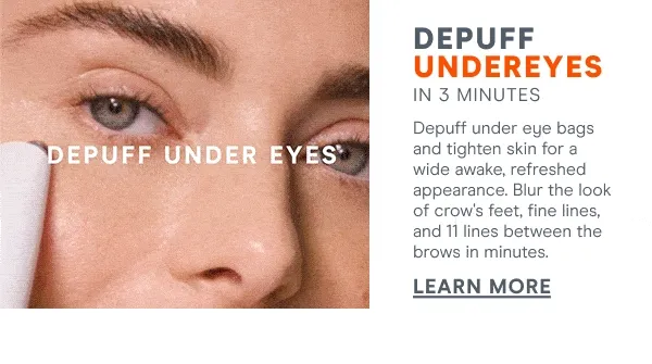 Depuff Undereyes in 3 minutes