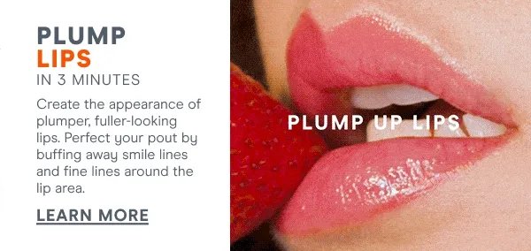 Plump lips in 3 minutes