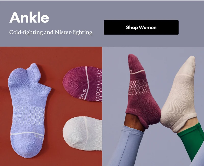 Ankle. Cold-fighting and blister-fighting. Shop Women