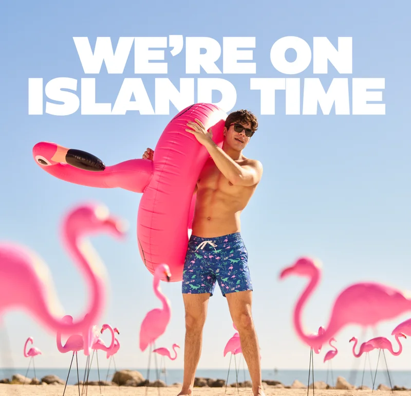 WE'RE ON ISLAND TIME