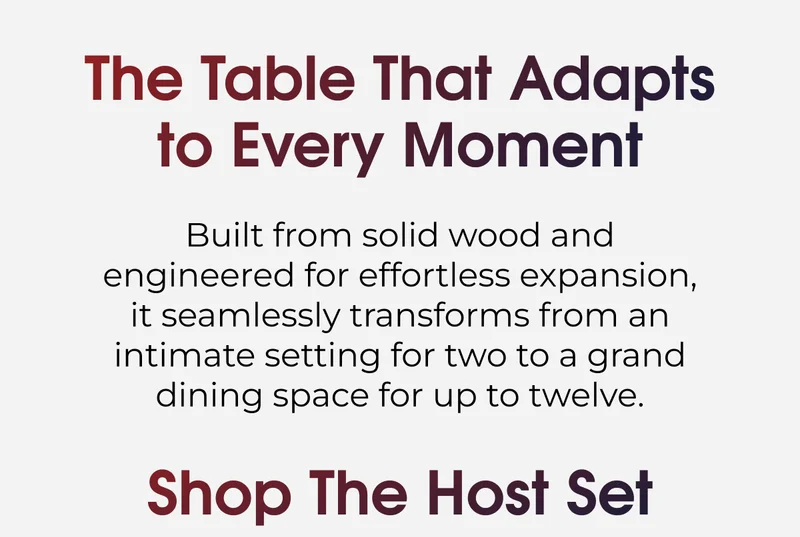 The Table That Adapts To Every Moment