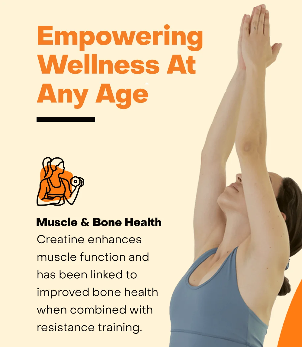 Creatine helps with Bone & Muscle health