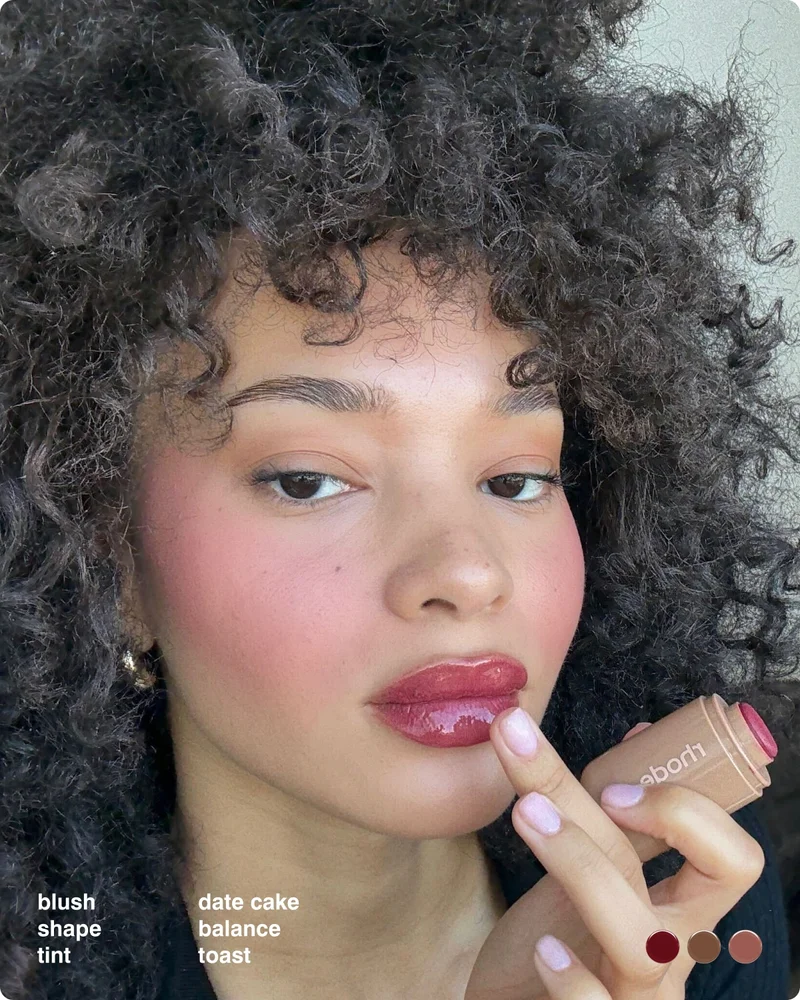 blush: date cake, shape: balance, tint: toast