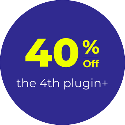40% off the 4th plugin+
