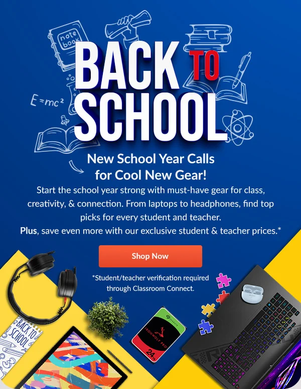 BACK TO SCHOOL | New School Year calls for Cool New Gear! | Shop Now