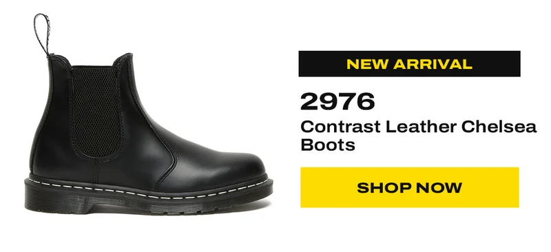 2976 Contrast Leather Chelsea Boots