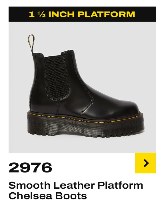 2976 Smooth Leather Platform Chelsea Boots