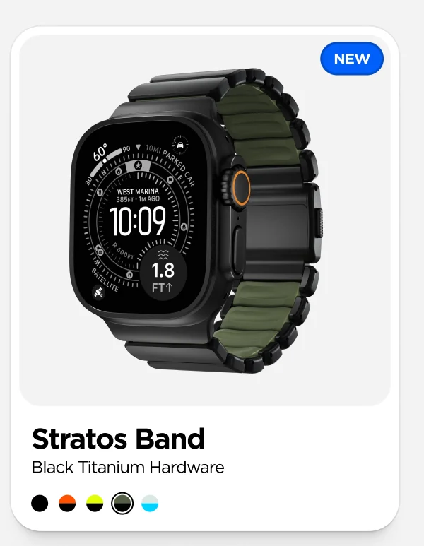 Forest Stratos Band in Black Titanium