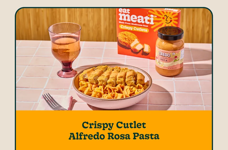 Crispy Cutlet Alfredo Rosa Pasta
