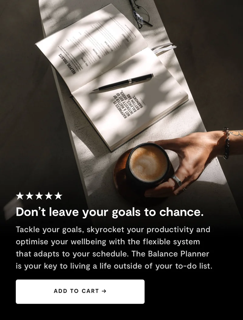 Don't leave your goals to chance