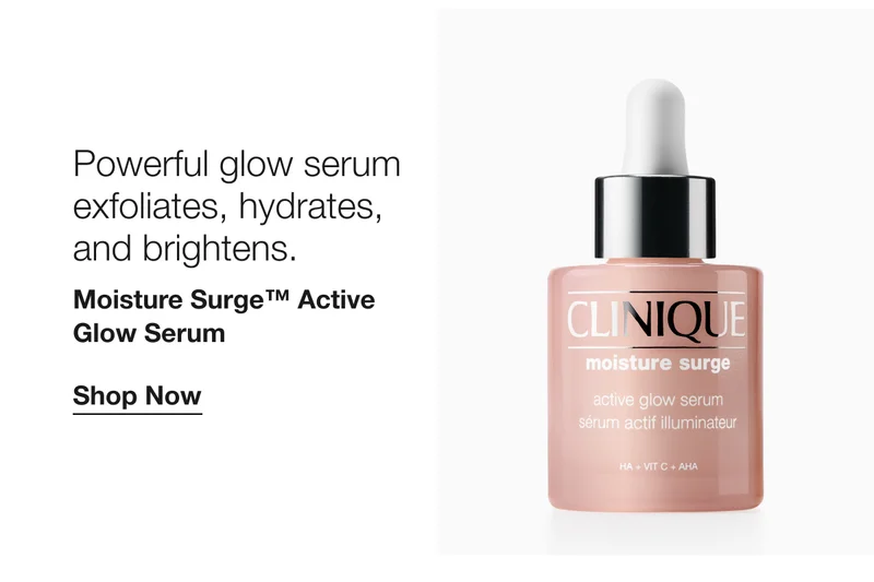 Powerful glow serum exfoliates, hydrates, and brightens. |Moisture Surge™ Active Glow Serum|Shop Now