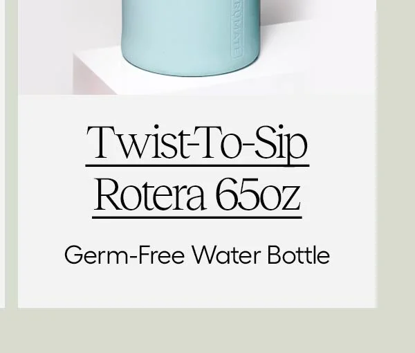 Twist-To-Sip Rotera 65oz, Germ-Free Water Bottle