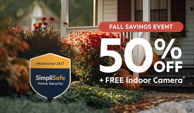 Fall Savings Event: 50% off + FREE Indoor Camera