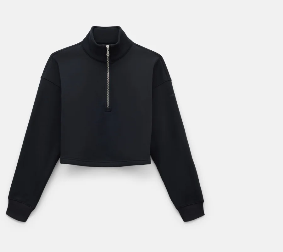 Black Vega Half-Zip Sweatshirt