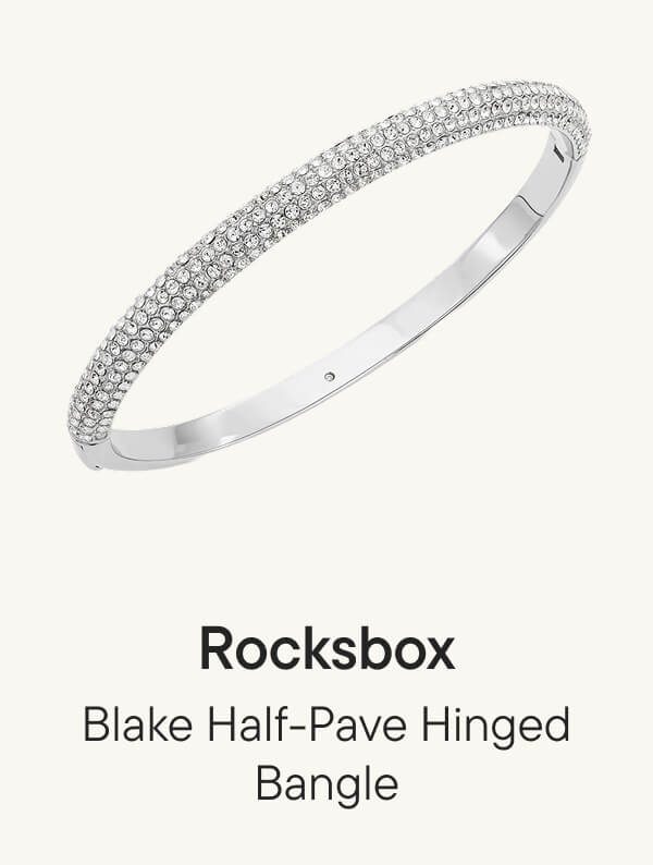 Blake Half-Pave Hinged Bangle