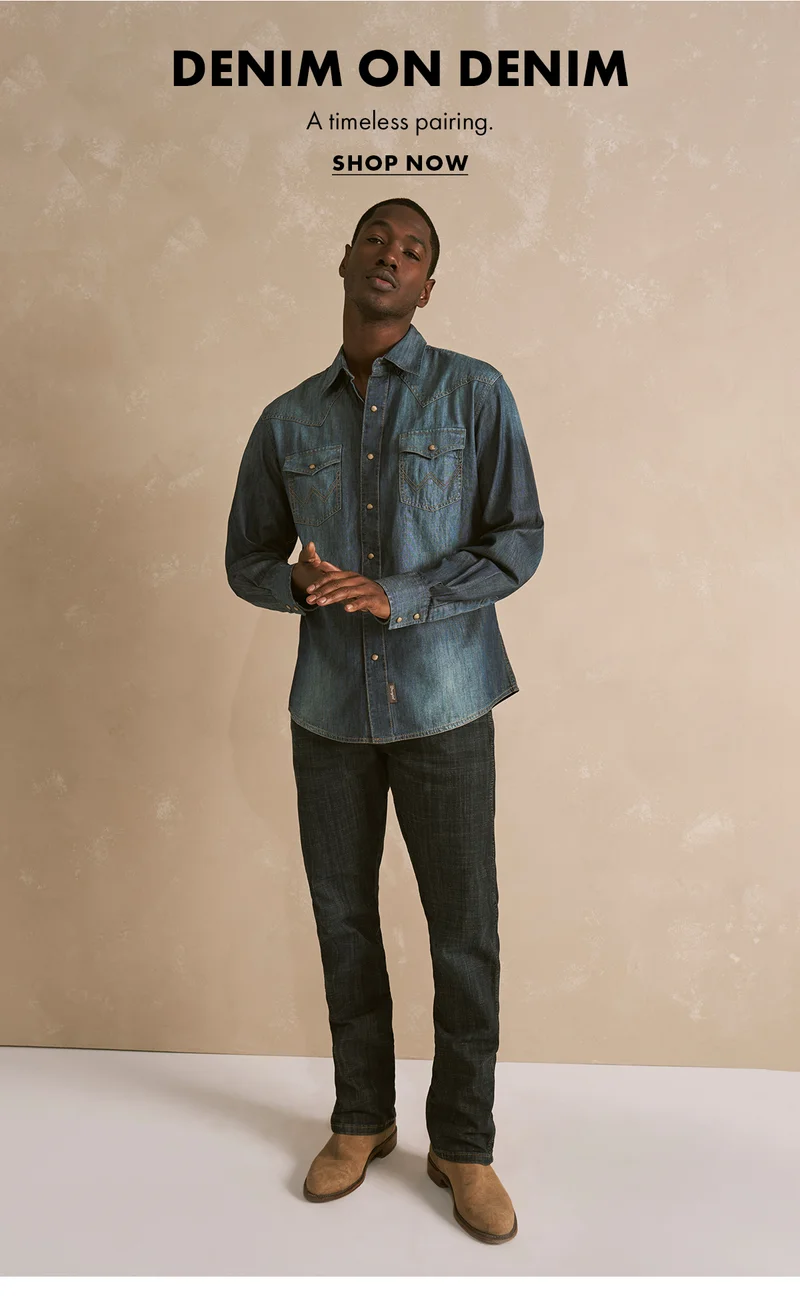 Denim on denim. A timeless pairing. Shop Now
