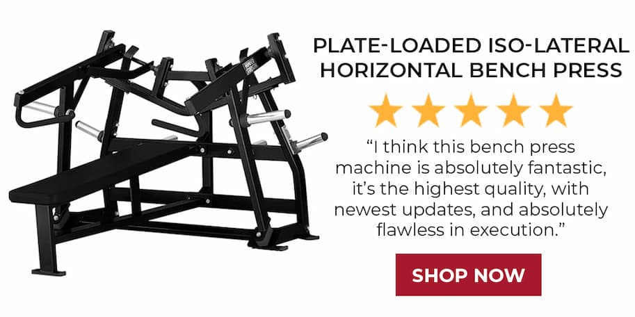 FREE PLATES | Hammer Strength Plate-Loaded Iso-Lateral Horizontal Bench Press
