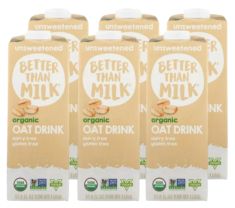 Image of Better Than Milk Organic Unsweetened Oat Drink (6 Pack)
